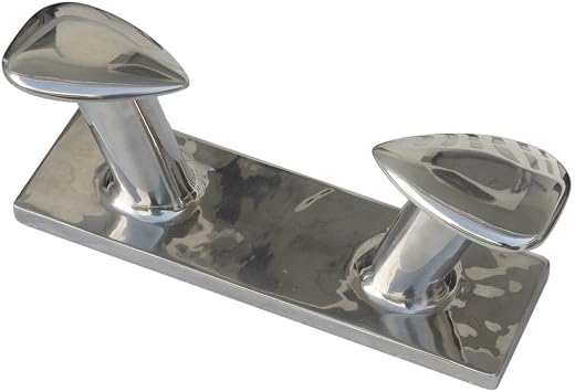 MarineNow Double Horn Bollard Boat Cleat Heavy Duty Marine 316 Stainless Steel
