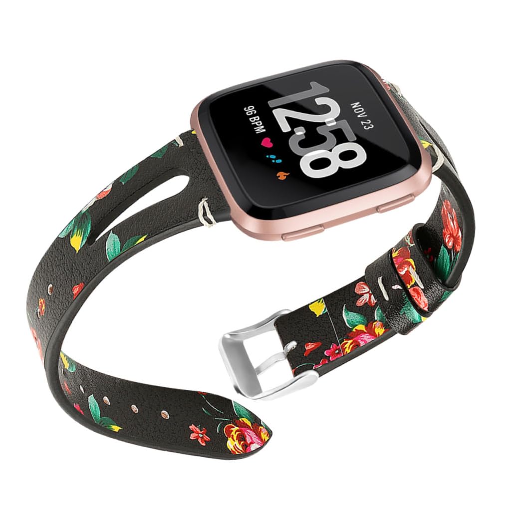 Gatuida 2piezas De Para Reloj Banda De Hebilla Metálica Compatible Diseño Floral Rojo Para y Ocasiones Especiales
