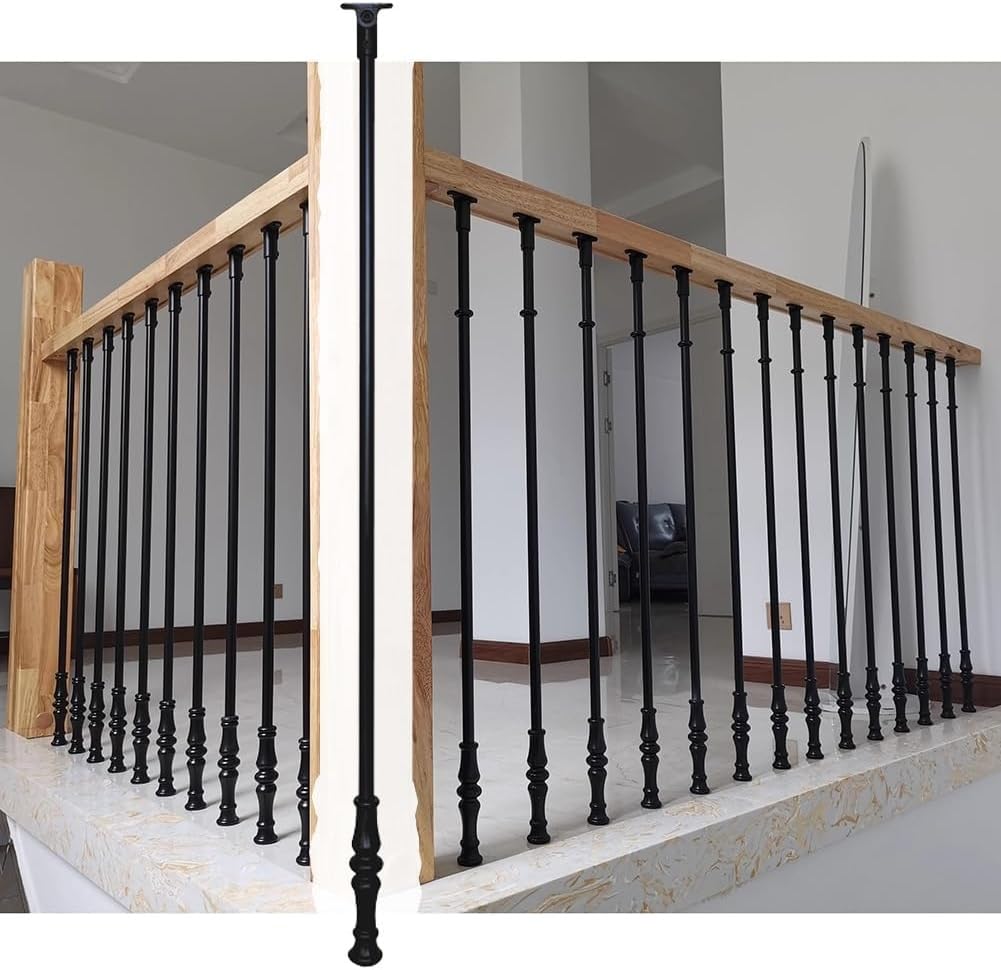 Deck Balusters Belinova Deck Balusters, 51 Pack Metal Deck Spindles, 26"x0.75" Staircase - View #6