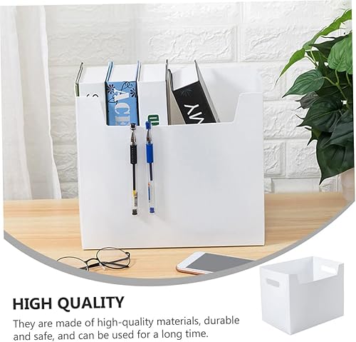 Miniatura 7 de STOBOK Caja organizadora de archivos colgante de plástico de 2 piezas con asas para oficina, hogar, escuela