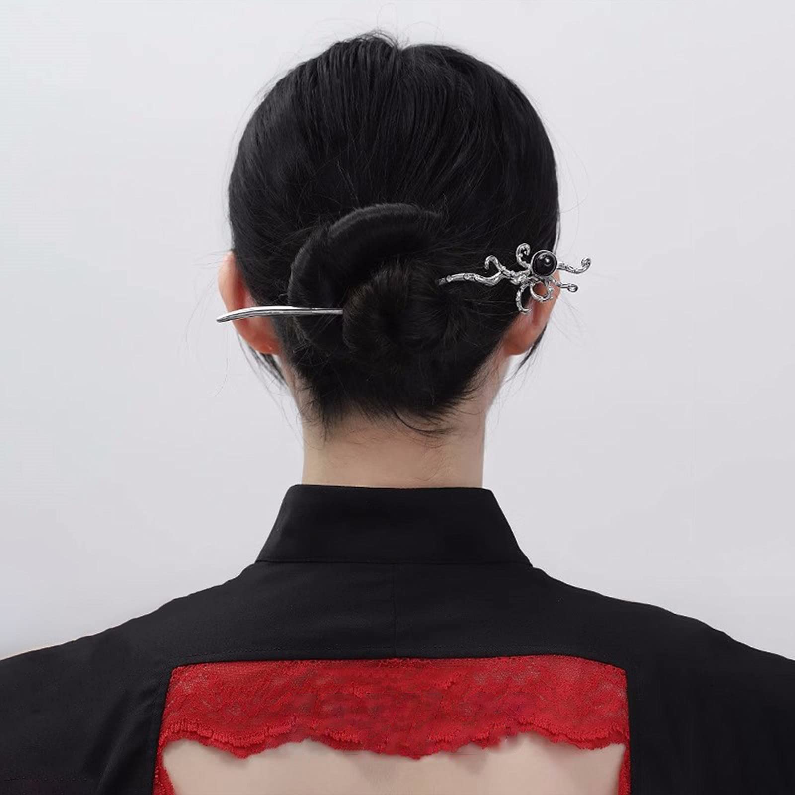 Amazon.co.jp: かんざし 簪 モダン シンプル タコかんざし ヘア