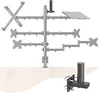 Vista 8 de Pholiten Kit de Adaptador de Soporte de Brazo de Monitor de Montaje VESA para Pantalla de 13 a 27 Pulgadas, 75mm o 100mm VESA