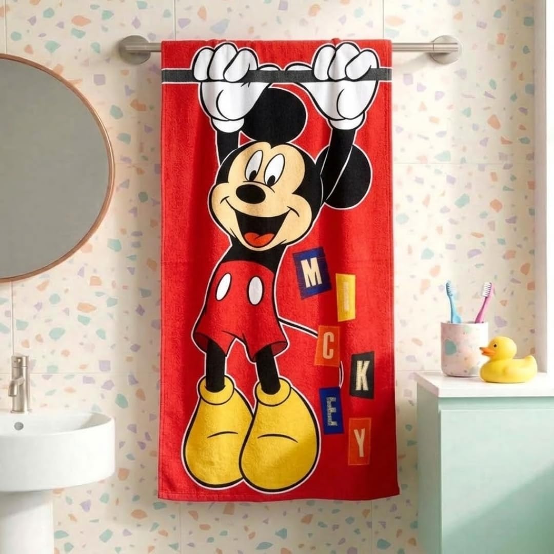 Marvel Spiderman Kids Bath Towel - Blue -19
