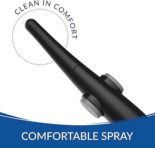 Miniatura 3 de Bidé Bio  Rociador manual de bidé para el lavado posterior y femenino con manguera de acero inoxidable y kit de montaje, negro