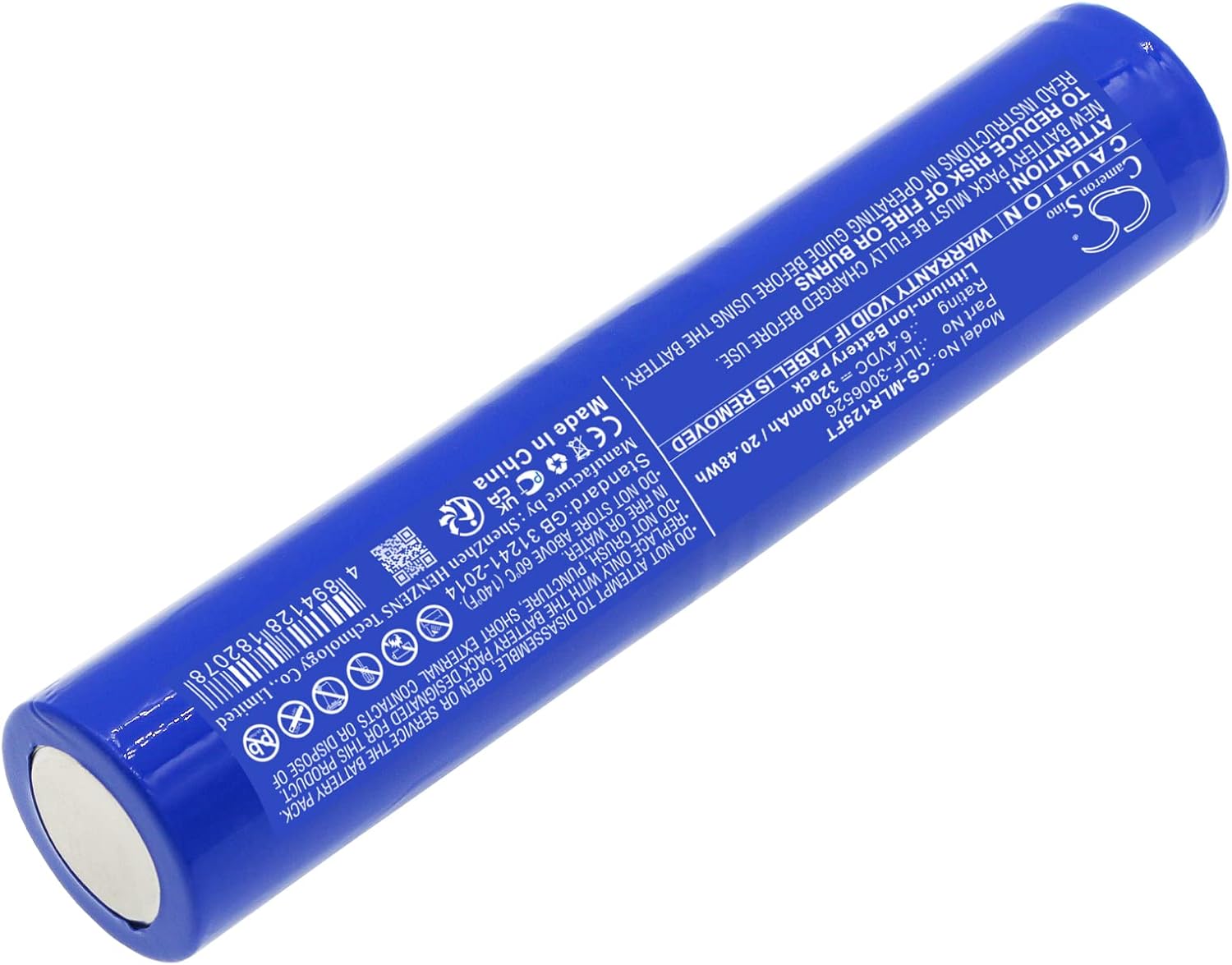 3200mAh / 20.48Wh Battery for Maglite ML125, ML150LR, ML150LRX PN:Maglite ILIF-3006526