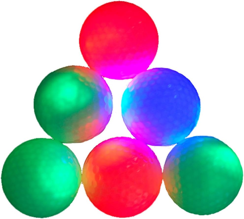 Flashing LED Night Flying Golf Balls Tournament Practice Range (15 Pieces)