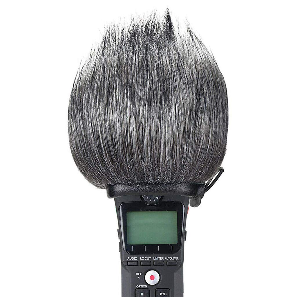 angwang Furry Windscreen Muff Wind Cover Foam Filter Sponge Microphone Windproof Cover for Zoom H1 Handy Recorder Mic