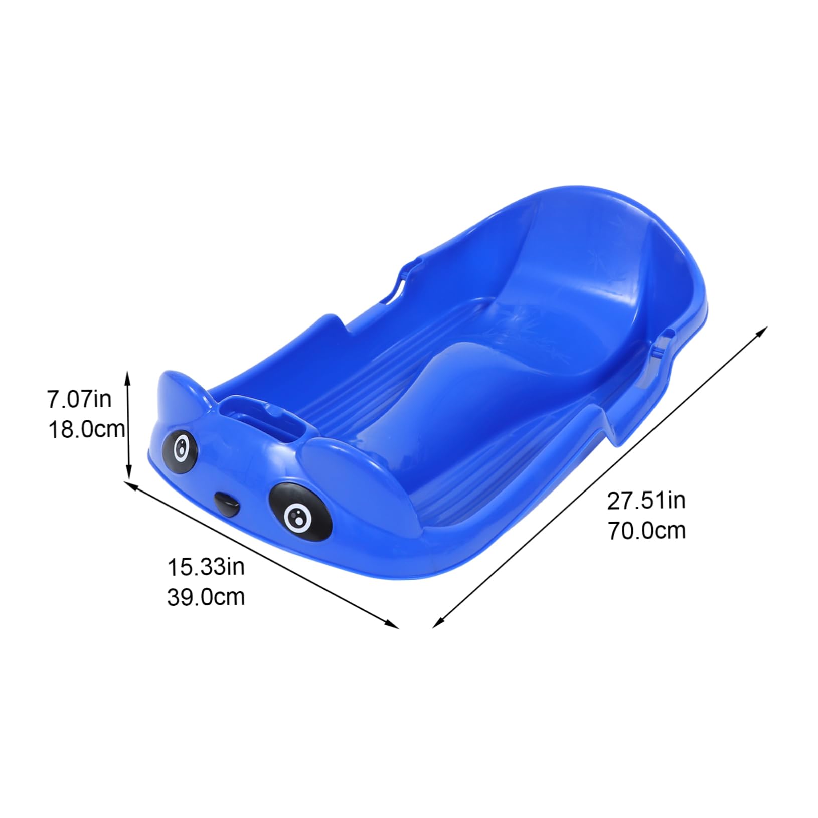 Totority 1Pc Thickened Ski Board for Adults Non Slip Sled Car for Versatile Winter Sports Skiing Lightweight Easy to Design