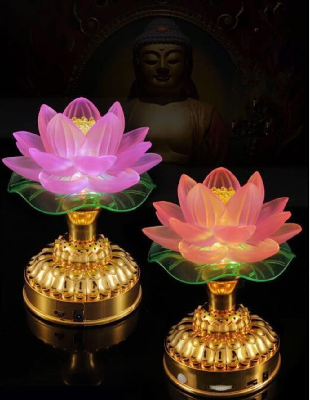 蓮　飾り灯 Amazon.co.jp: 蓮花 仏花 蓮華 蓮華灯 蓮の花 仏具 ロータス 蓮