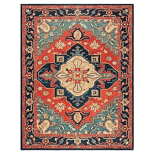 Image of Carpet Mahal Handmade Handwoven Tufted Made of 100% Soft Blended Wool Export Quality Carpets with 1 Inch Thickness (6x9 Feet) Color Multi