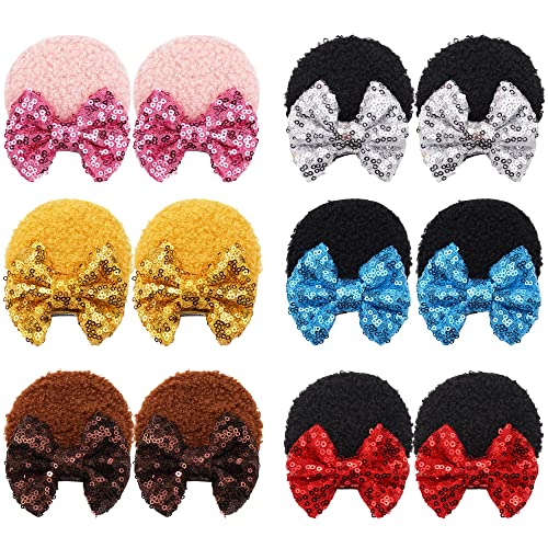 Pinzas para el cabello con orejas de ratón, 12 piezas miniatura 1
