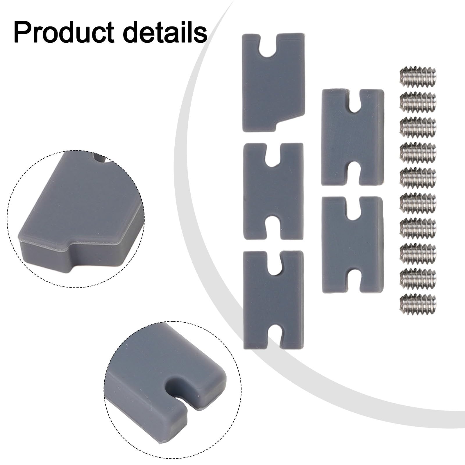 Kit di compatibilità per pinne da surf per FCS 2 Fin Box, confezione da 5 con bulloni, adattatore in plastica e metallo per accessori da surf, blu scuro