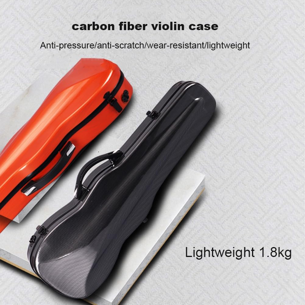 Custodia Rigida Per Violino 4/4 - Borsa Leggera Con Cinturino, Tessuto Oxford Imbottito, Protezione Ottimale