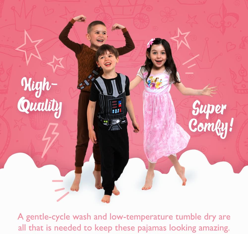 Disney girls Nightgown, Soft & Cute Pajamas for Kids, UNDER THE WATER 2, 2T - Image 5