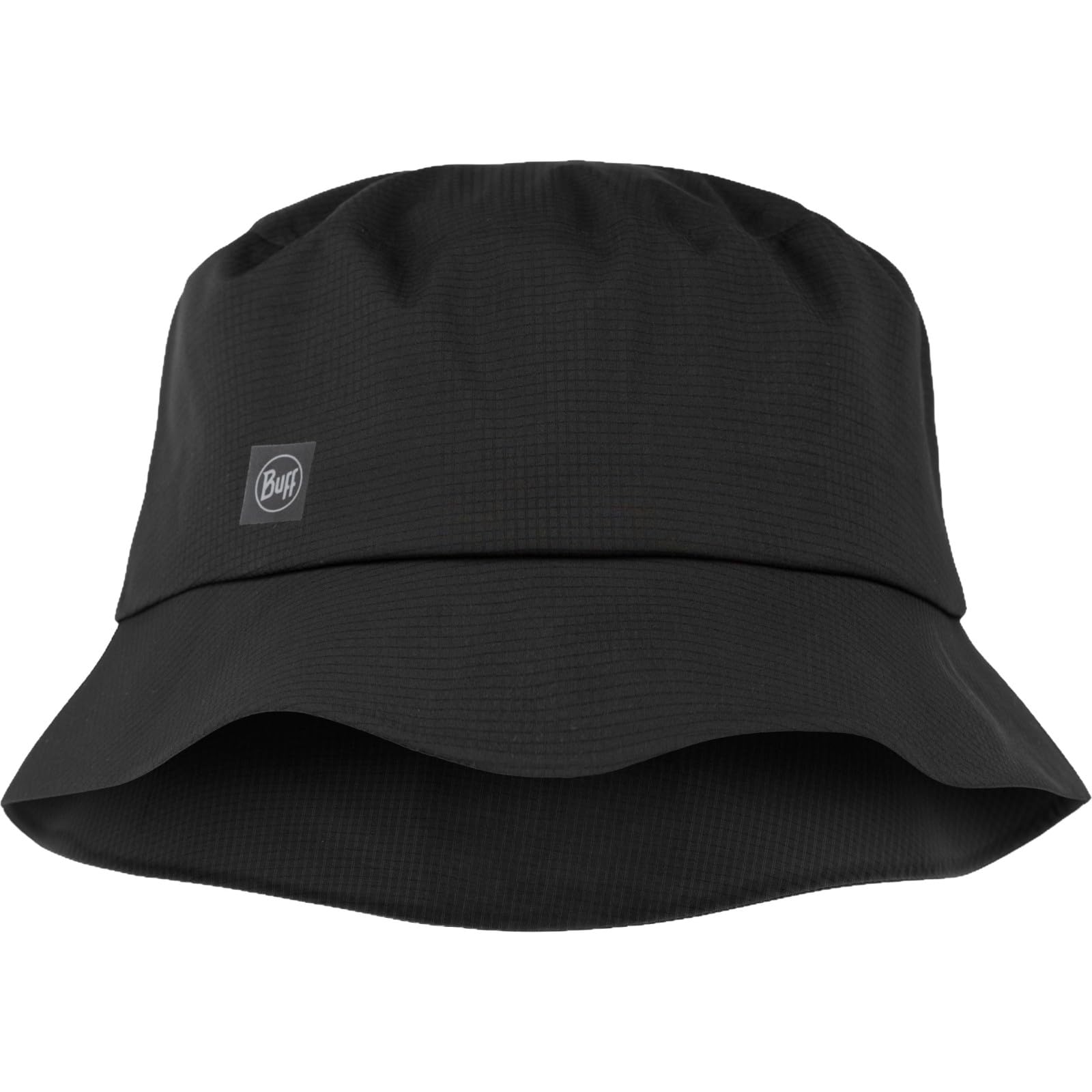 Buff| Cap Rain Bucket Rain, Water-Repellent, Lightweight, Adjustable, Comfort, Outdoors Man Women L/XL Black