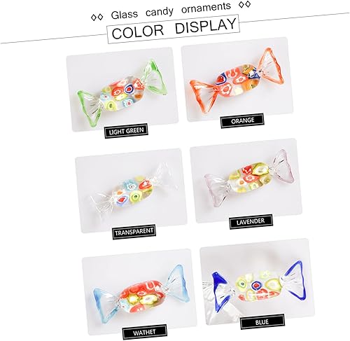 Miniatura 5 de Abaodam 6 piezas de caramelo de cristal japonés decoración de caramelo de imitación decoraciones para salas de casa decoración de cristal decoración