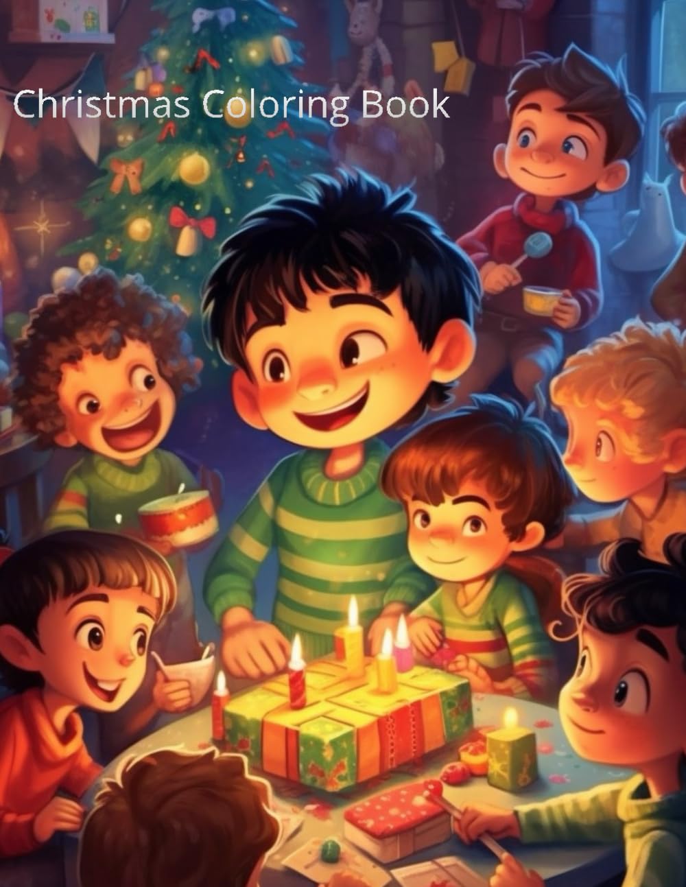Christmas coloring book: A Festive Christmas Coloring Book for Relaxation and Holiday Joy