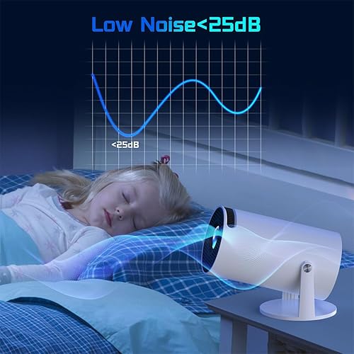 Miniatura 6 de Mini proyector 4K para iPhone Android, mini proyector con WiFi6 y Bluetooth 5.0 130 pulgadas compatible con 160 ANSI Auto Keystone Proyector para el