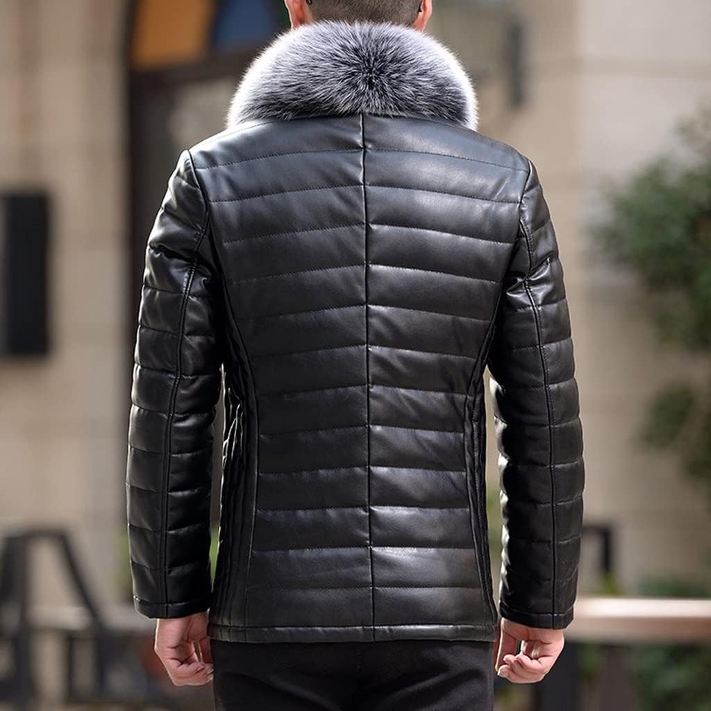 Leather Jackets for Men Duck Down for, Size