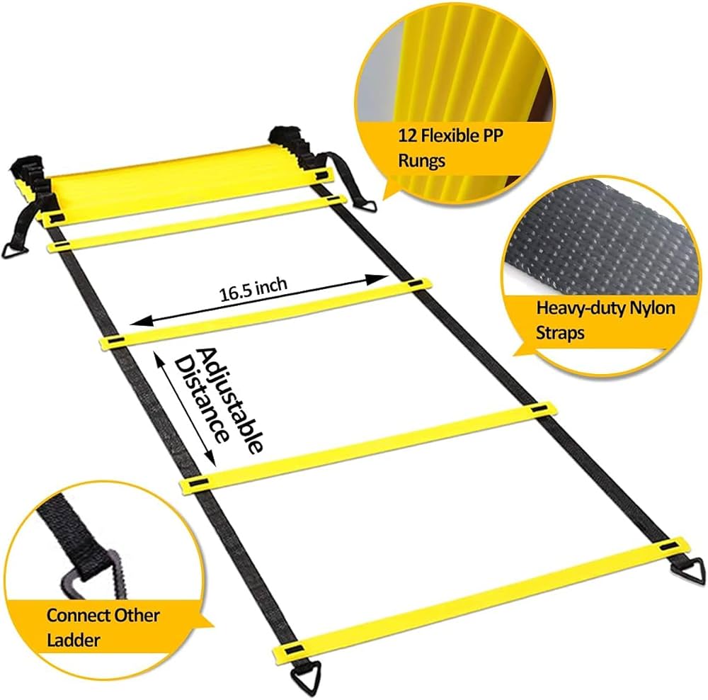 ラダー　トレーニングラダー Amazon | ラダー ラダートレーニング スピードラダー 6m 12枚
