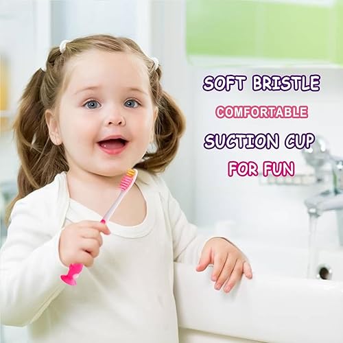 Miniatura 7 de Cepillo de dientes manual para niños y niñas, 50 piezas, envueltos individualmente, juego de cepillos de dientes para niños a partir de 2 años,