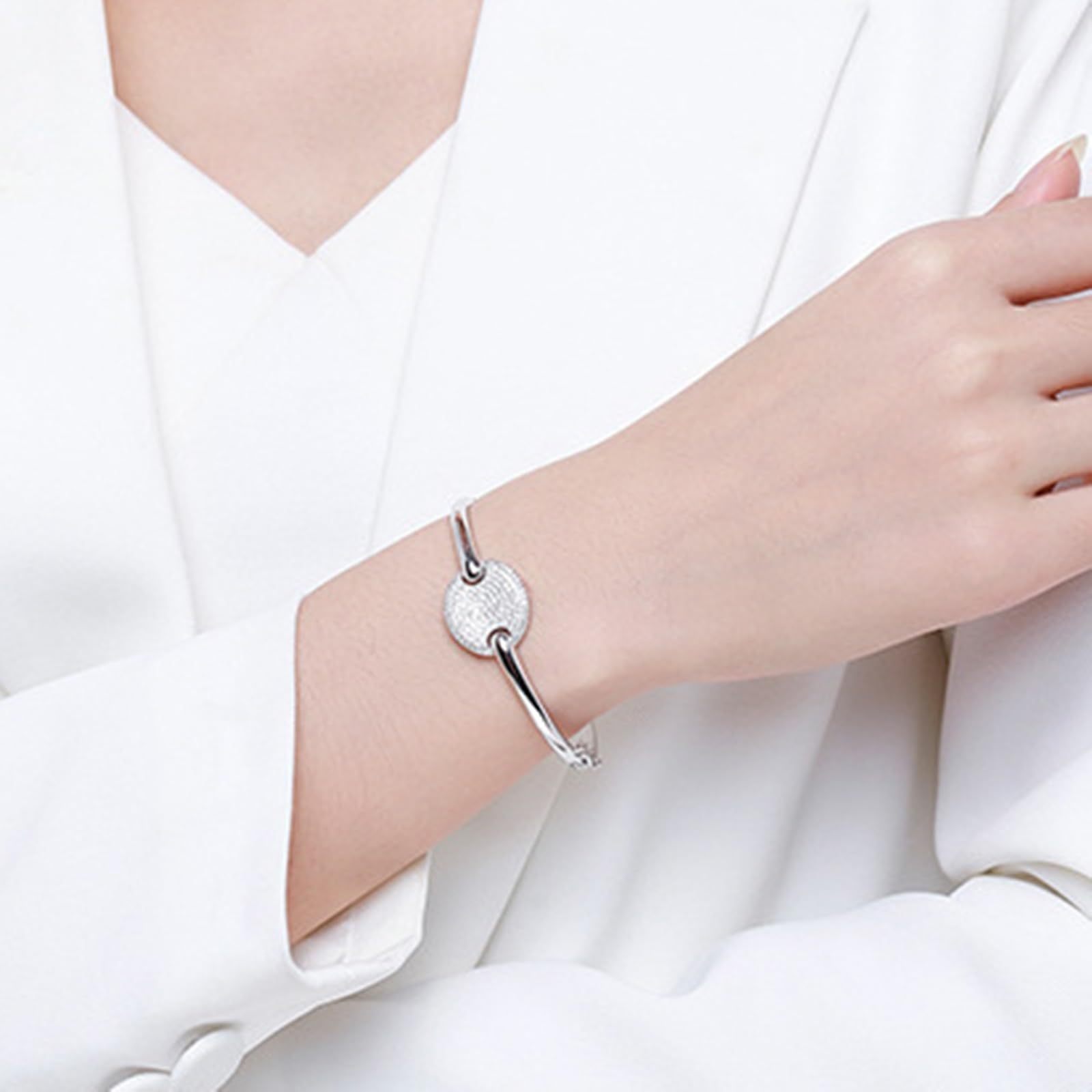 Schmuck Armband für Damen, Moissanit Elegant und funkelnd Charm Armband Rosegold für Sie, 9K/14K/18K Weißgold/Platin 950