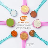 Vista 7 de Plastic Measuring Spoons, Fits in Jar, Good for Formula, Coffee, Pet Food - 5 ml - 1 Teaspoon Mesure (20)