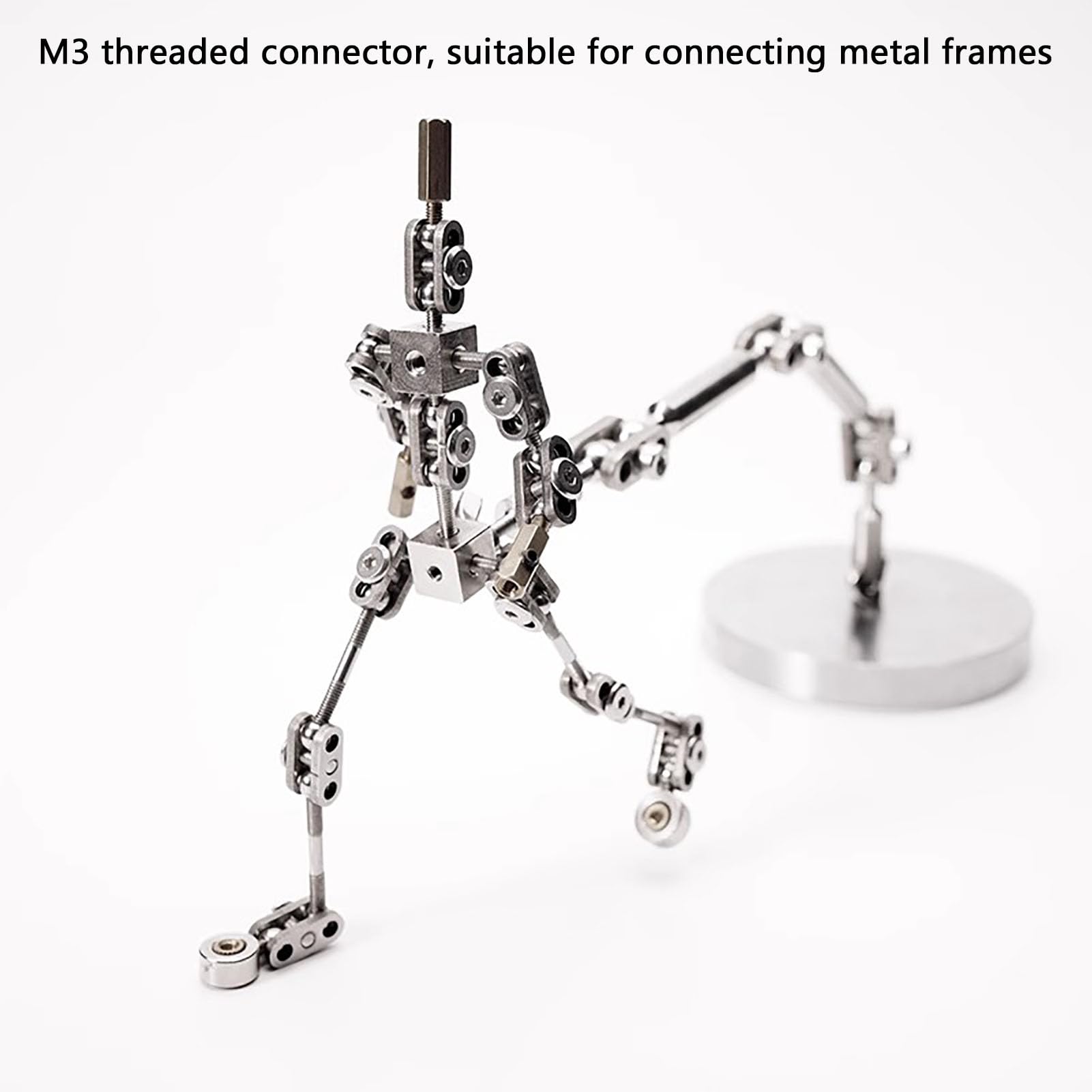 Kits D'animation Stop Motion, Système De Gréage D'armature pour Animation Stop Motion, avec 5 Connecteurs pour L'animation, Time Lapse, Photographie De Produits, éclairage Fixe(Size:3 Links)