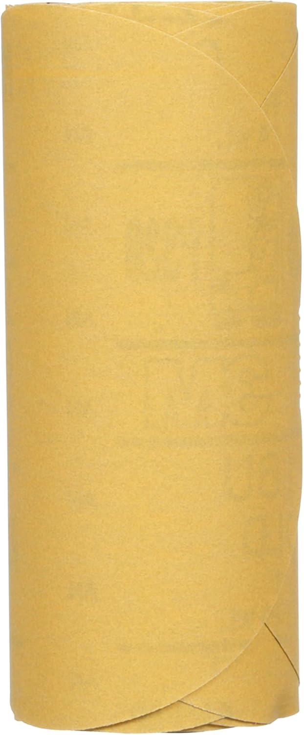 3M Stikit Gold Paper Disc Roll, 216U, 01205, 6 in, P320 grade, 75 Discs Per Roll, Automotive Abrasive Disc