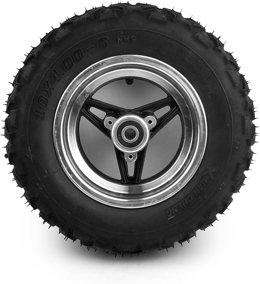 10 Inch Inflated Wheel 10x4.00-6 Off-road Mountain Tyre Without Inner Tube For Bike Scooter Skateboard (12mm)