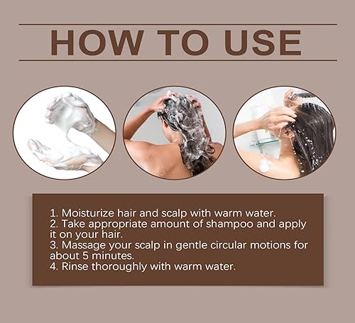 Miniatura 5 de Batana Oil - Champú para el crecimiento del cabello, extracto de cebolla infundido, fórmula natural orgánica con aceite de romero y argán, reduce la