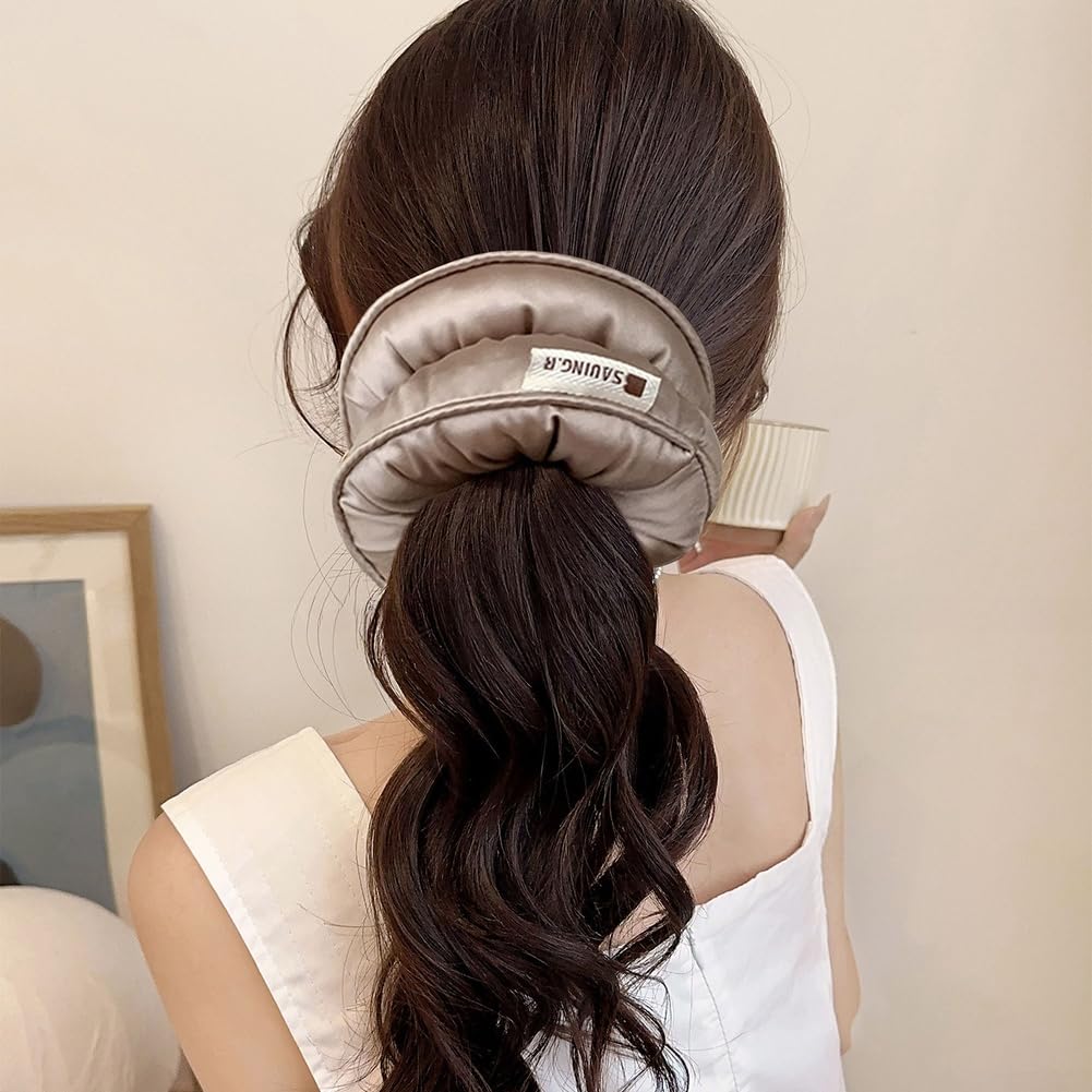 Diadema Satinada para Extra Grande para Mujer para Estilo Coreano para Suave(1737#Pink)