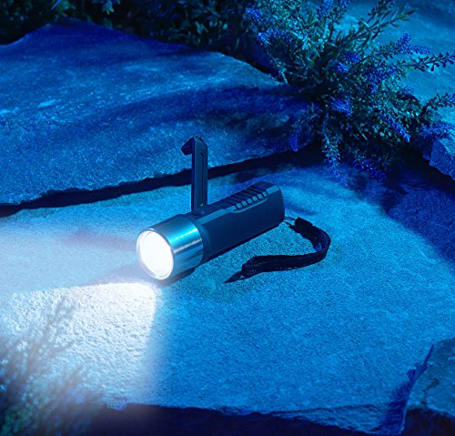 Dynamo Taschenlampe Lunartec mit Kurbelaufladung und LED