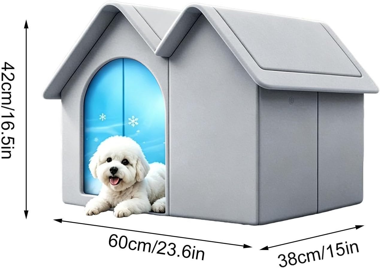 Pet Cooling House Useful Tool Semi-Enclosed Ice Cave for Cats Dogs image 4