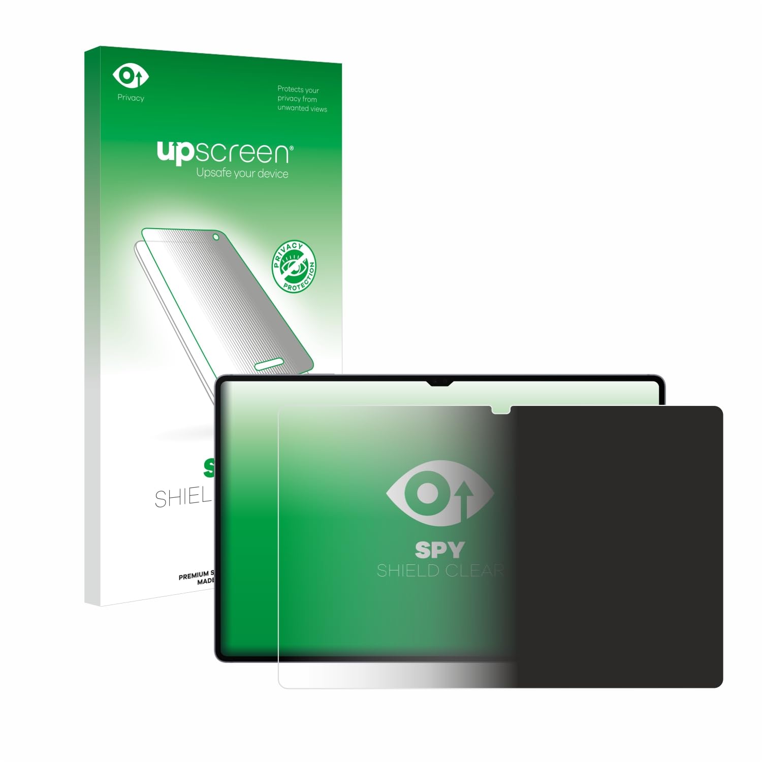 upscreen Blickschutzfolie für Samsung Galaxy Tab S10 Ultra WiFi | , Anti-Spy Displayschutz Made in Germany, Privacy Screen Protector Sichtschutz Blaulichtfilter Klare Folie