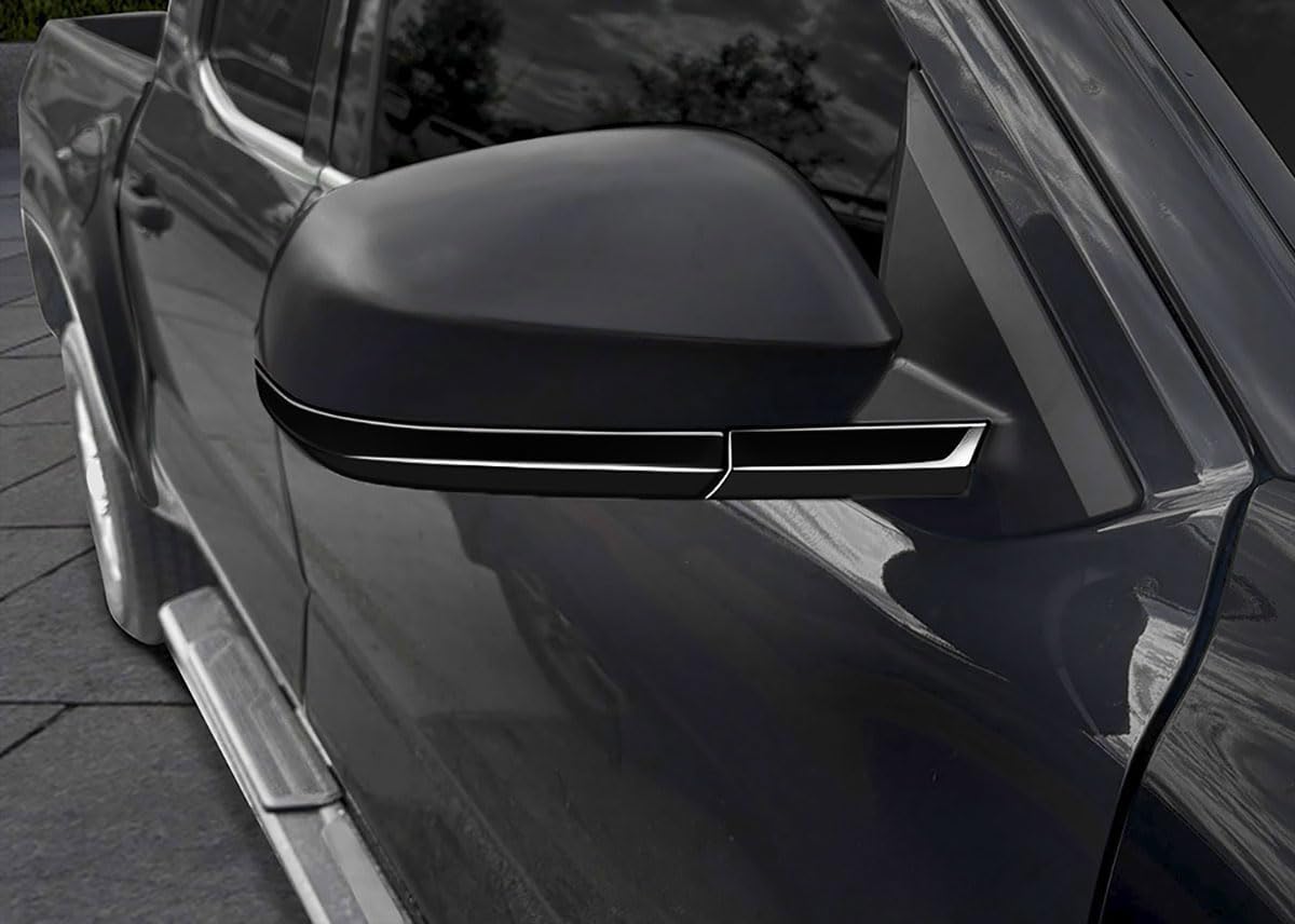 Side View Mirror Strip Cover Compatible with Toyota New 4Runner 6th Gen. 2025 2026+ Rearview Mirrors Strip Trim Exterior Car Accessories ABS 4PCS(Glossy Black Style)