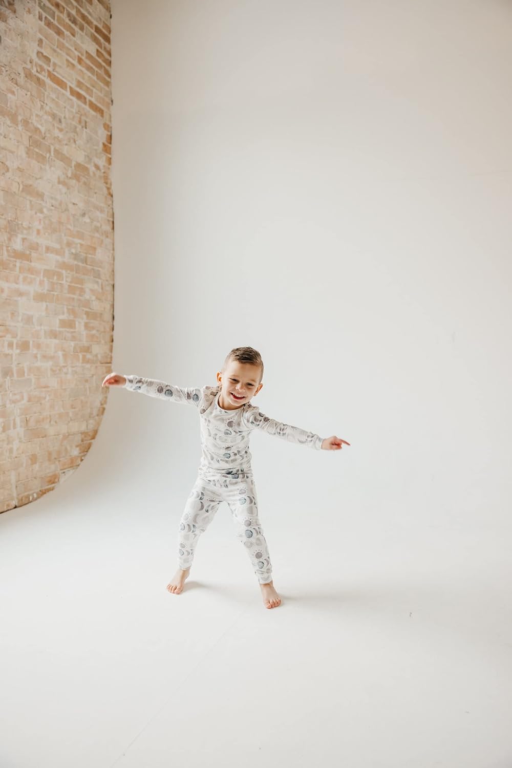Copper Pearl Two Piece Long Sleeve Toddler Pajamas PJ Sets for Boys and Girls - Adorable Pattern Pajamas, Breathable Fabric to Keep Cool While Sleeping, Sizes 12 Months to 5T - Eclipse