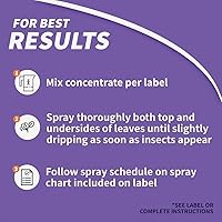 Vista 3 de Bonide Malathion - Control de insectos, concentrado listo para mezclar de 32 onzas para uso en jardín al aire libre