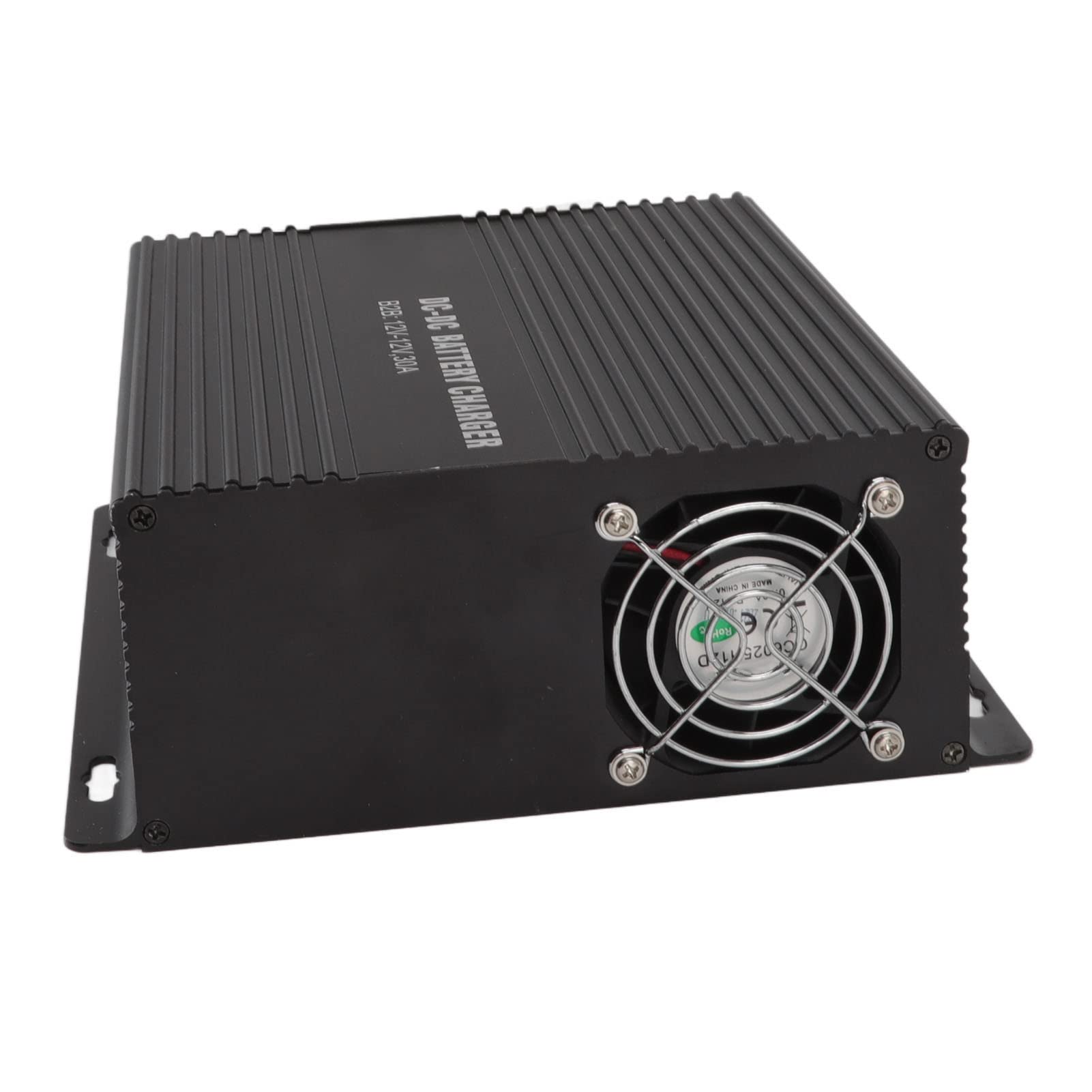 FTVOGUE Cargador de Batería de CC a CC, Controlador Solar de Aleación de Aluminio con Conexión de Aplicación Móvil 12V 30A Ideal para Automóviles y Vehículos Recreativos (B2B1230)