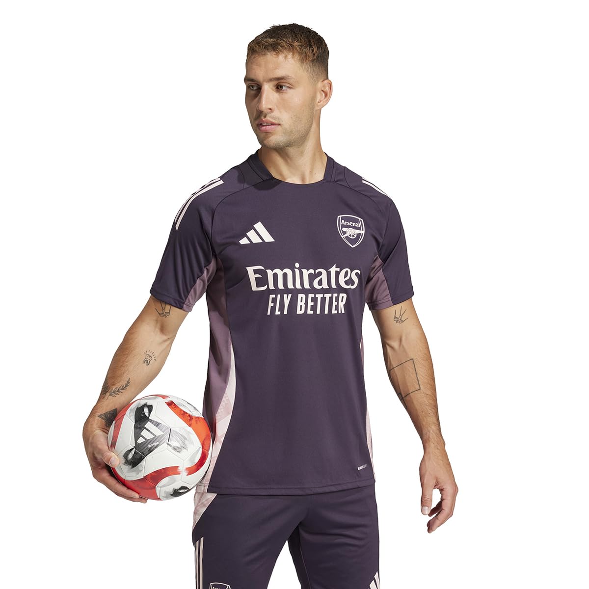adidas Mens Arsenal Tiro 24 Training Jersey T-Shirt, Aurbla, L