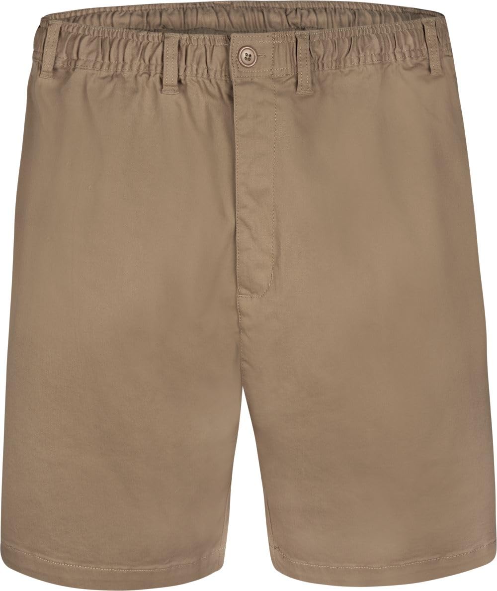 Espionage Stretch Rugby Shorts Plain Summer Casual Kingsize Cotton Elasticated Waist Four Pockets Belt Loops Bottoms 2XL-8XL (ST019A) (as8, Alpha, 8X_l, Regular, Regular, New Sand)