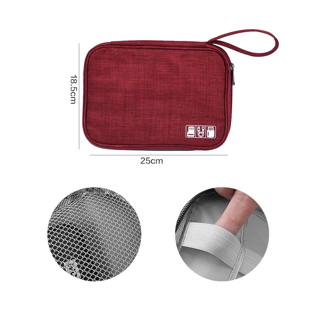 Chiluxendo Sac de Rangement Câble, Électronique Pochette de