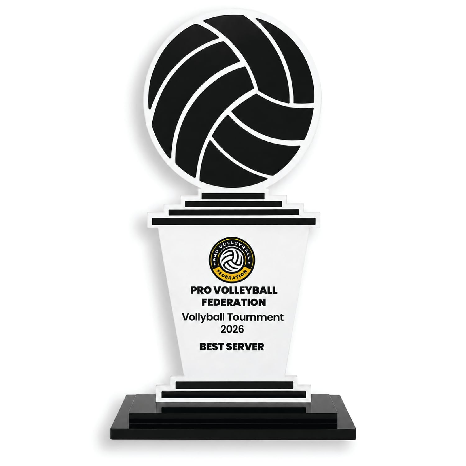 Personalised Volleyball Award Trophy | Custom Tournament Award Trophy for Schools and Sports Clubs | Volleyball Champion Trophy-picture-14