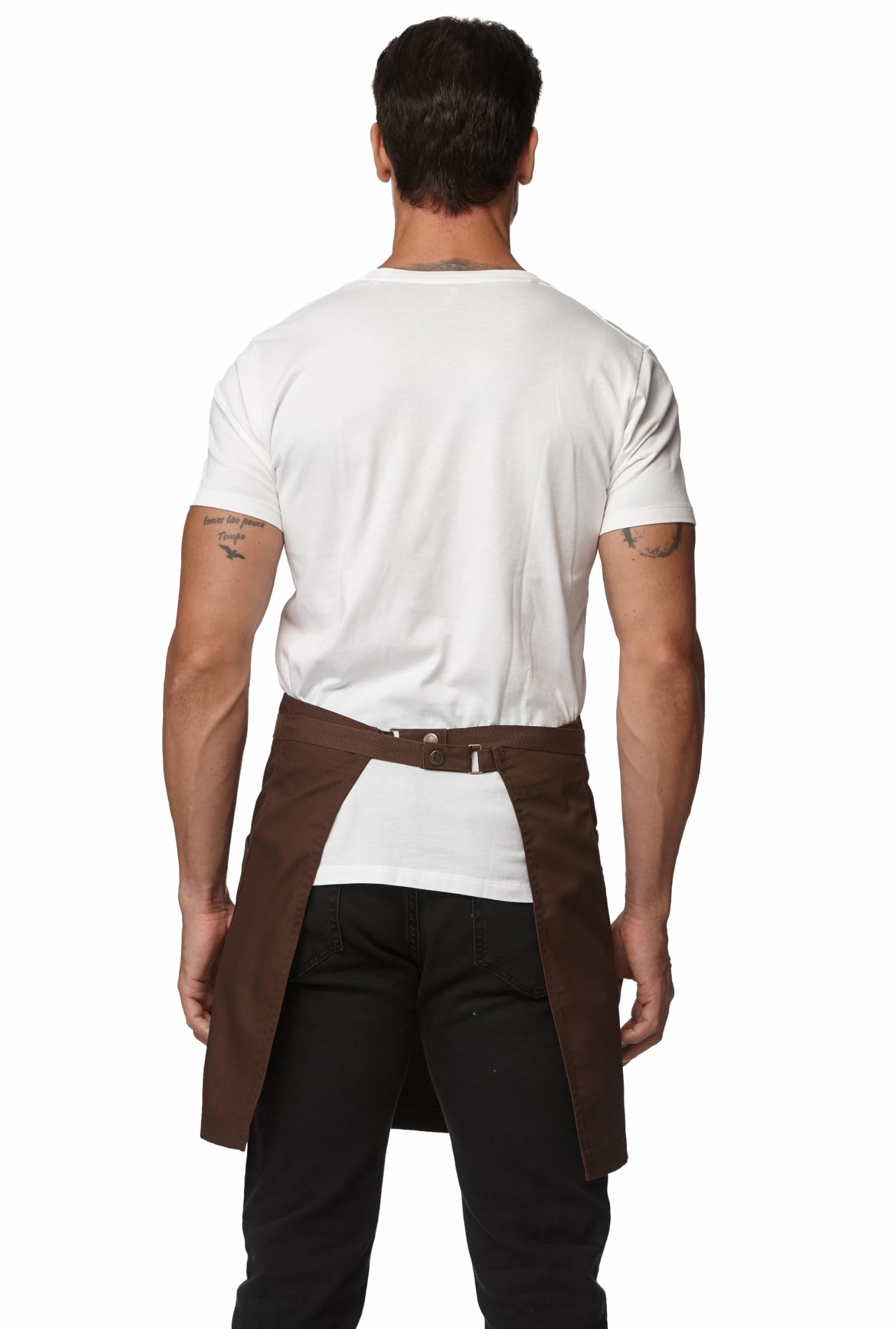 Tablier de Serveur Unisexe Demi Tabliers de Restaurant 4251