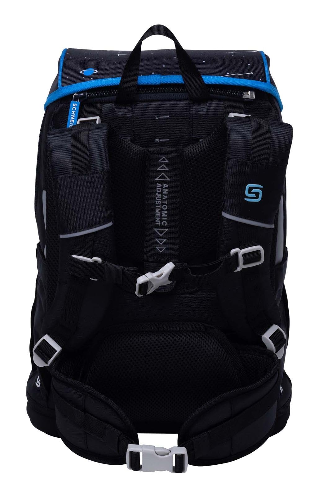 Schneiders Freizeitrucksack Ergoplus 2in1 Schulranzen Set 7-teilig 22L Space Quest schwarz