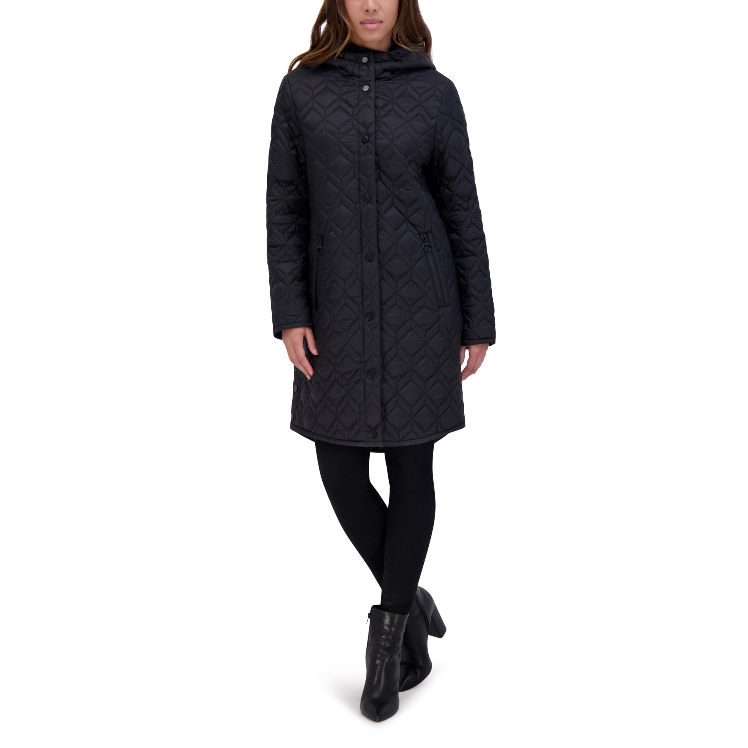 andrew marc Women's Rialto Diamond Quilt Parka-picture-37