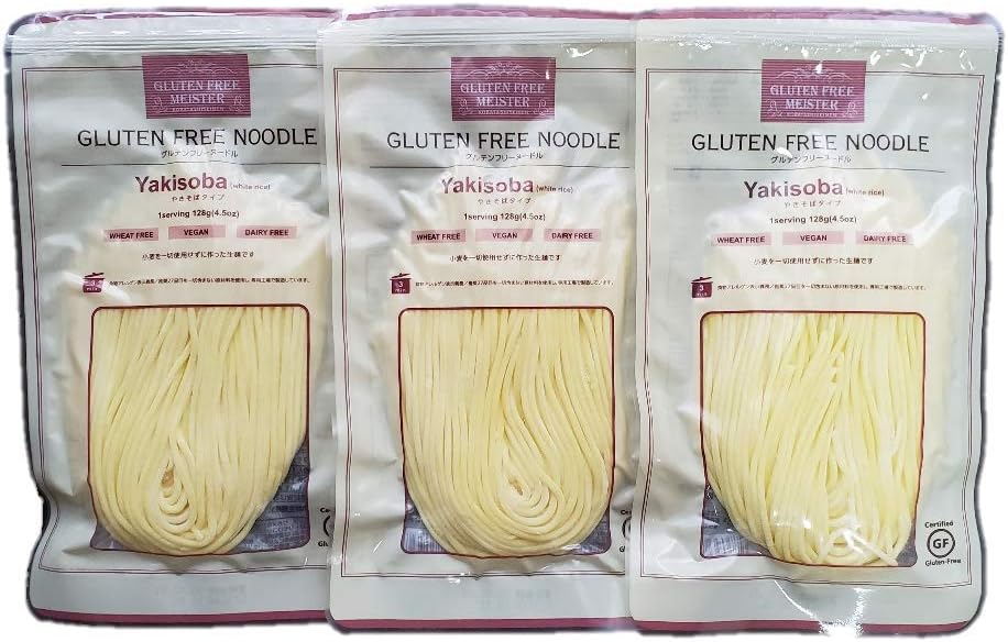 Amazon お米のやきそば 128g 3食 グルテンフリー 小麦アレルギー ダイエット 自然食品 グルテンフリー お米のやきそば 食品 飲料 お酒 通販