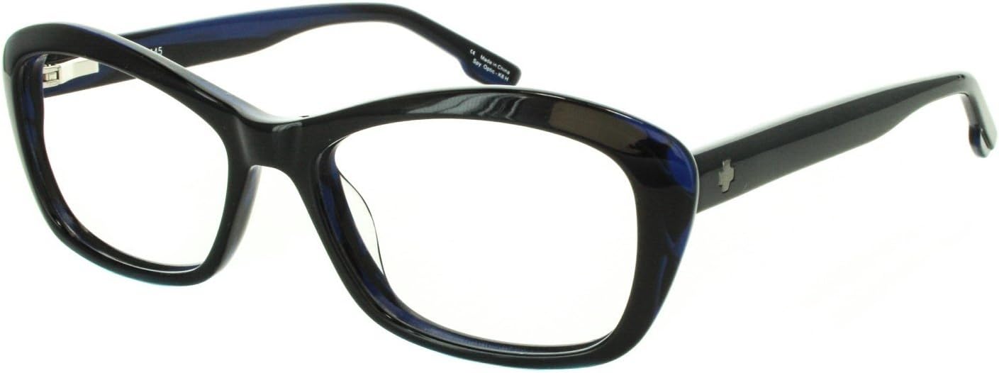 SpyOptic Unisex Mona RX Frame, Black/Blue Horn, 52-17-145, 125 mm