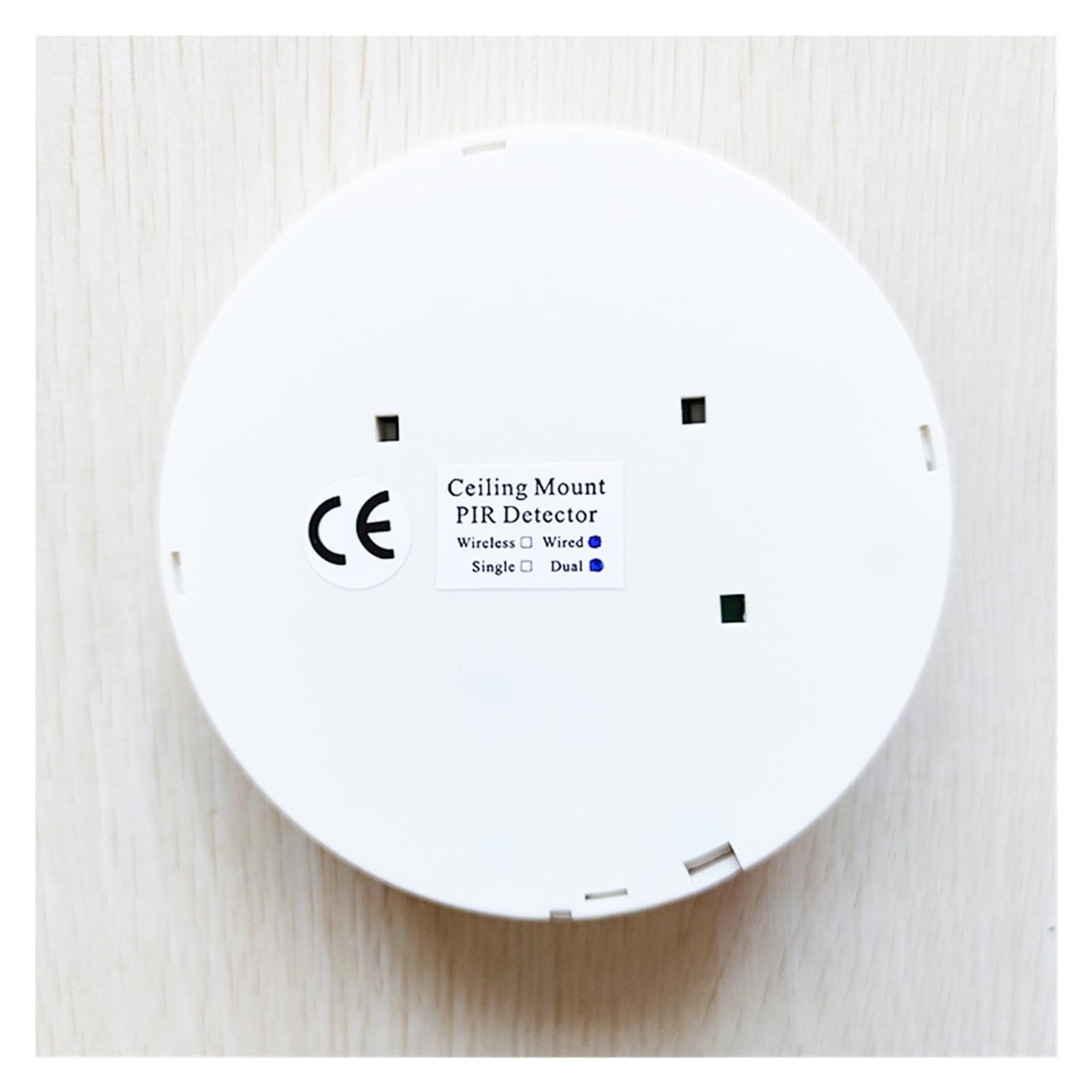 1/2pc Wired Ceiling Microwave+PIR Motion Sensor Motion Detector Alarm 360° Detection Movement Alarm Pet Immune for Home Security(2pcs)