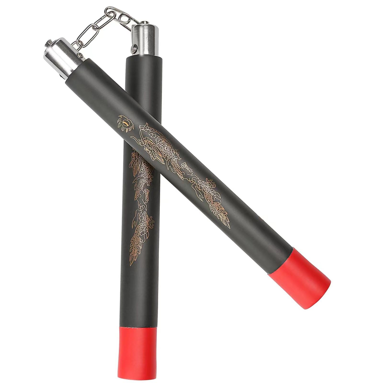 Cosymate Foam Training Nunchucks for Kids, Adults, Beginners, Padded Nunchucks Practice Nunchaku for Martial Arts Lovers, Black